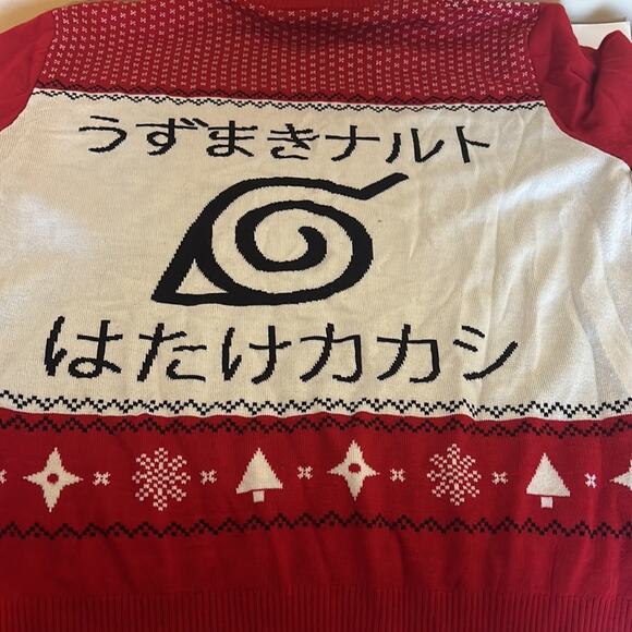 Naruto Holiday Sweater Lg Rare Find - Picture 5 of 5